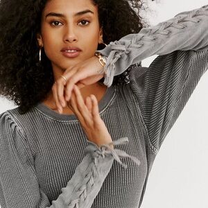 Free People Tasha Thermal Top size xl fits like M